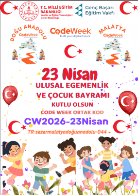 23 Nisan CodeWeek: Çocuklarla Kodlama Atölyesi